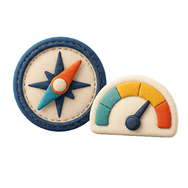 Compass and gauge